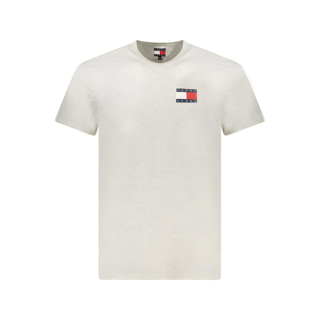 Tommy Hilfiger Gray Cotton Men T-Shirt