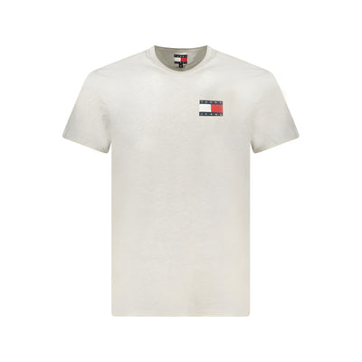 Tommy Hilfiger Gray Cotton Men T-Shirt