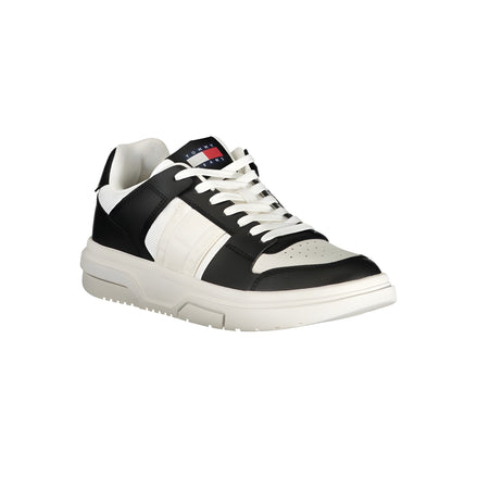 Tommy Hilfiger Black Leather Women's Sneakers