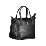 Tommy Hilfiger Black Polyester Handbag