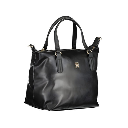 Tommy Hilfiger Black Polyester Handbag