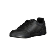 Tommy Hilfiger Black Polyurethane Men Sneaker
