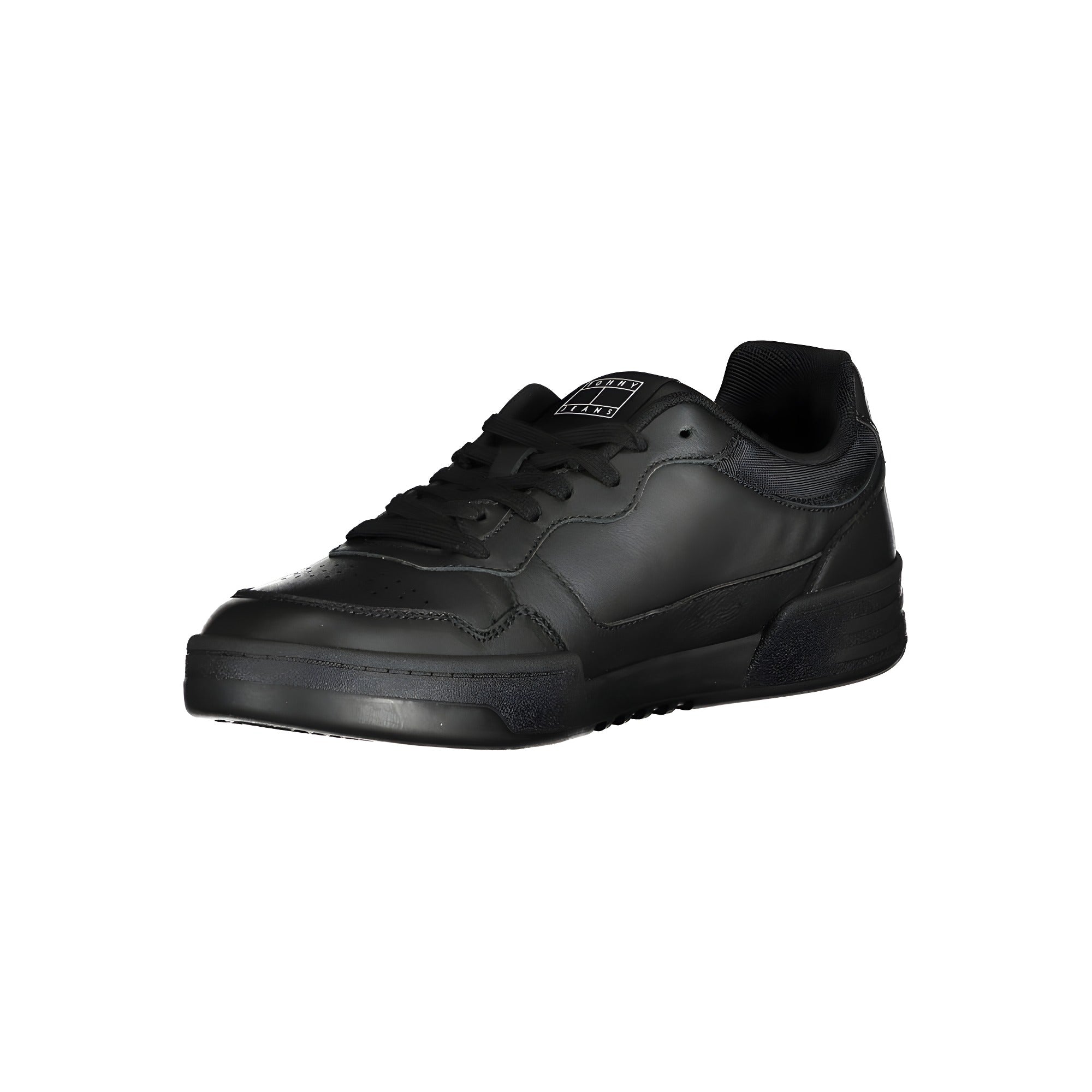 Tommy Hilfiger Black Polyurethane Men Sneaker