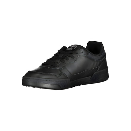Tommy Hilfiger Black Polyurethane Men Sneaker