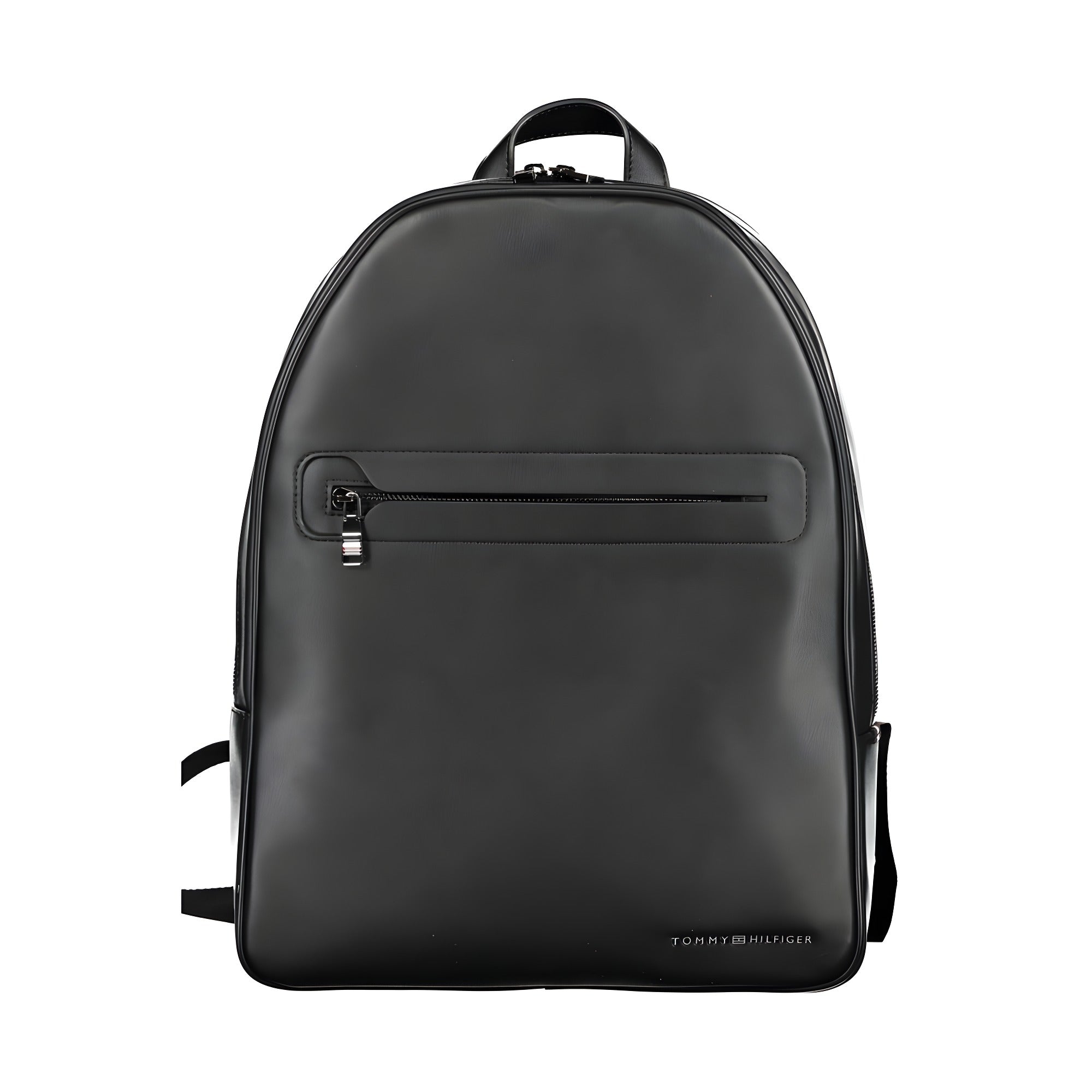 Tommy Hilfiger Black Polyurethane Backpack