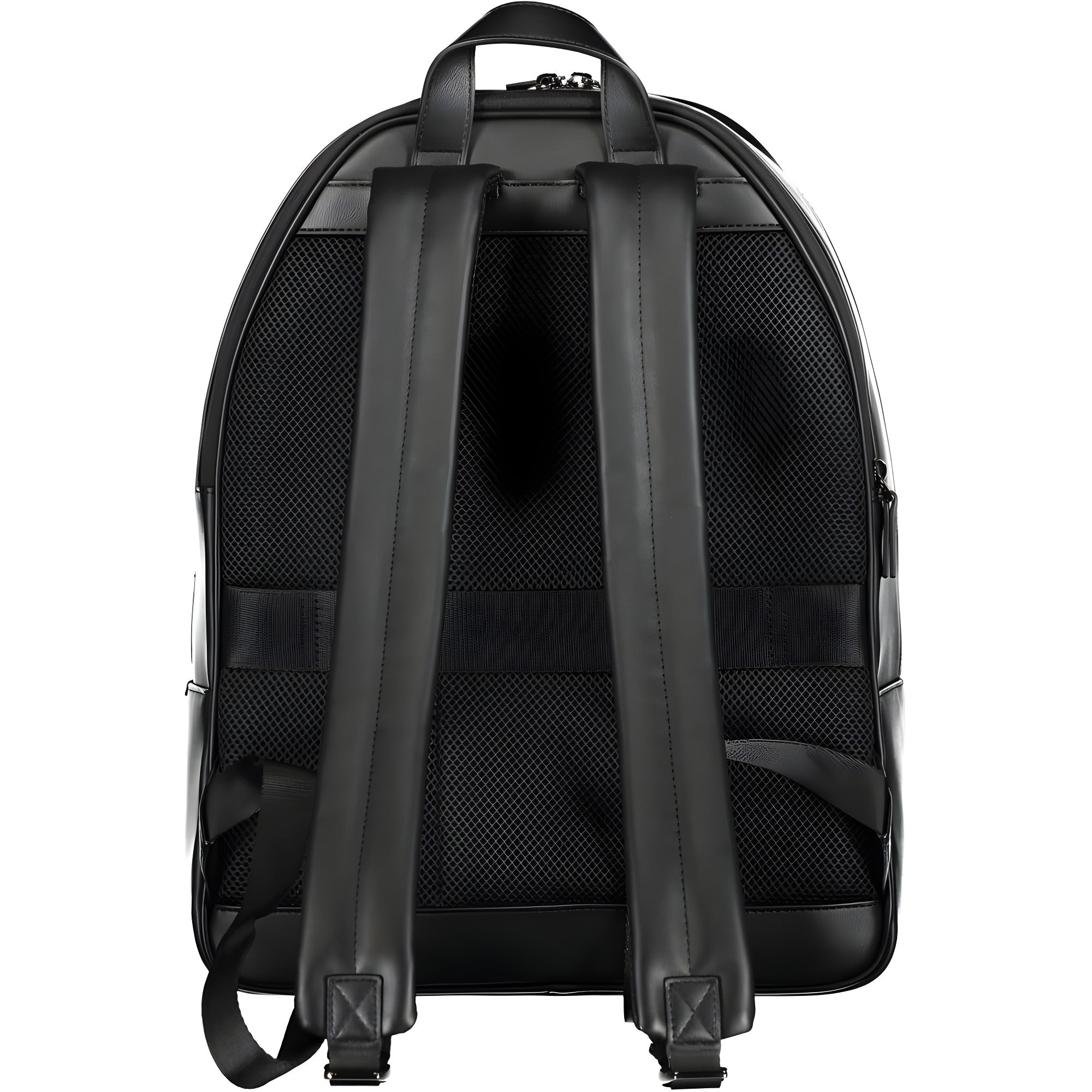 Tommy Hilfiger Black Polyurethane Backpack