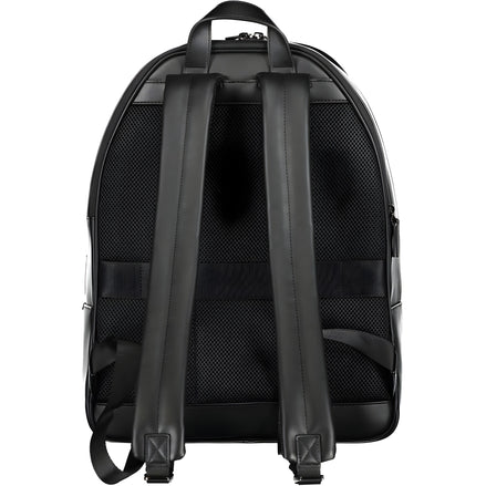 Tommy Hilfiger Black Polyurethane Backpack