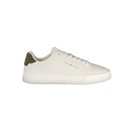 Tommy Hilfiger White Polyurethane Men Sneaker