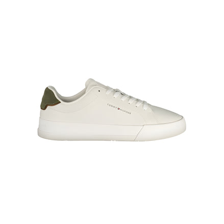 Tommy Hilfiger White Polyurethane Men Sneaker