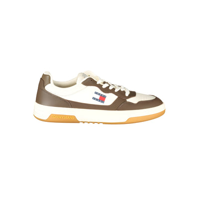 Tommy Hilfiger White Polyurethane Men Sneaker