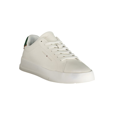 Tommy Hilfiger White Polyurethane Men's Sneaker
