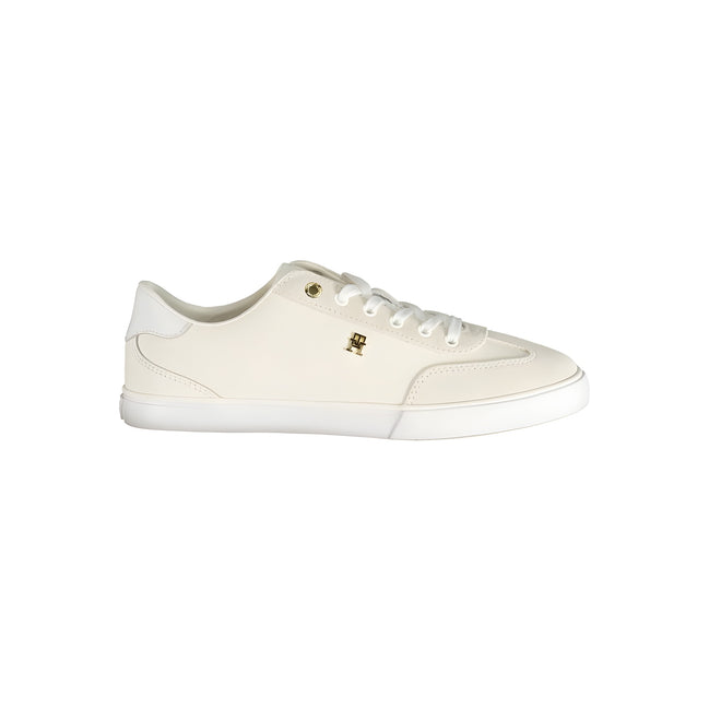 Tommy Hilfiger White Polyurethane Women's Sneaker