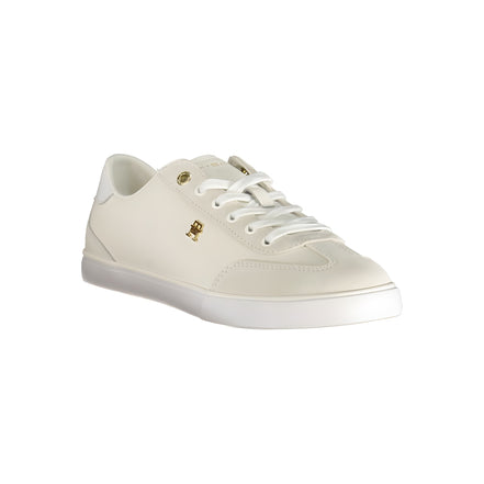 Tommy Hilfiger White Polyurethane Women's Sneaker