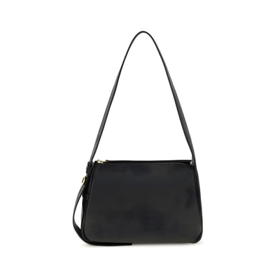 Tory Burch Black Calf Leather Shoulder Bag