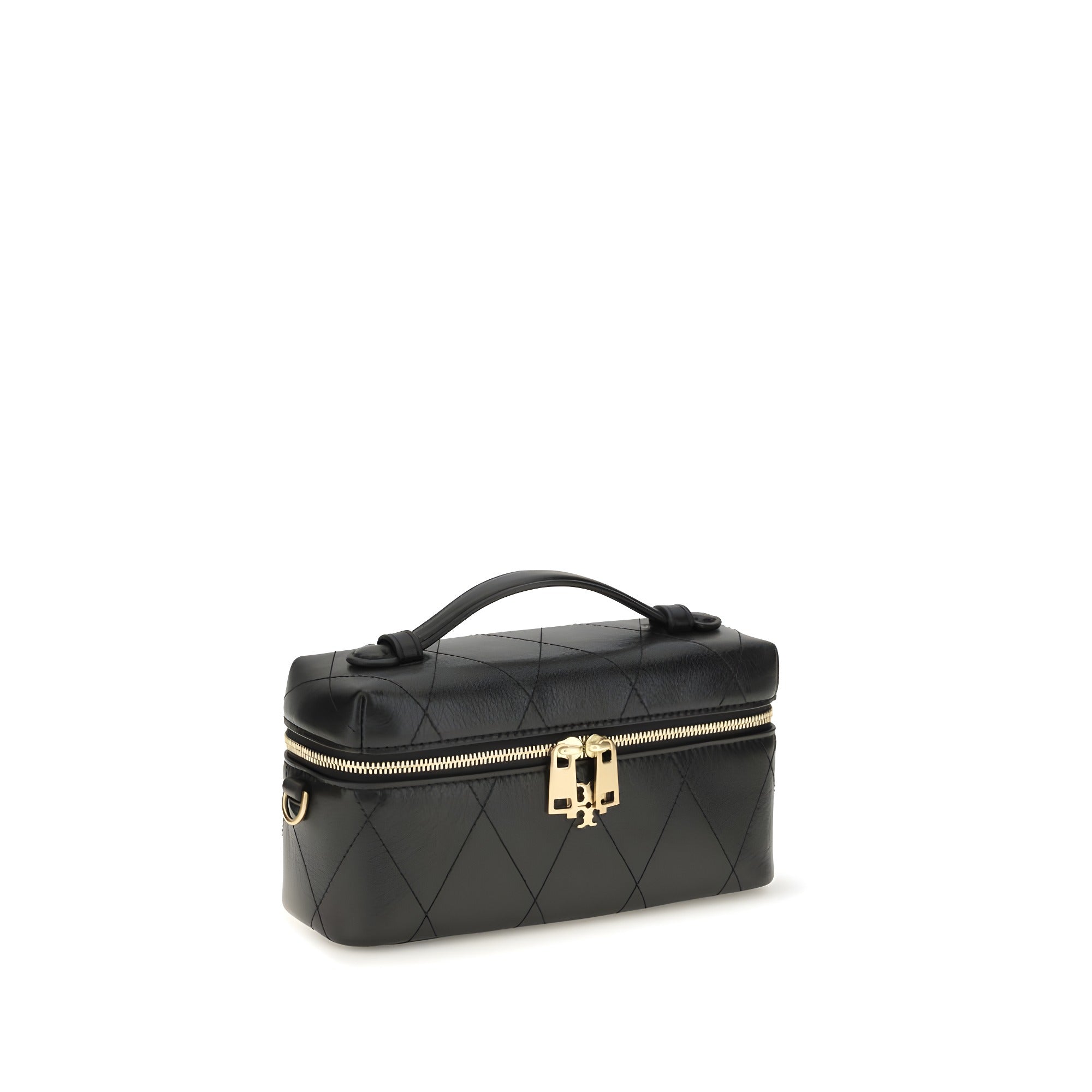 Tory Burch Black Calf Leather Beauty Case