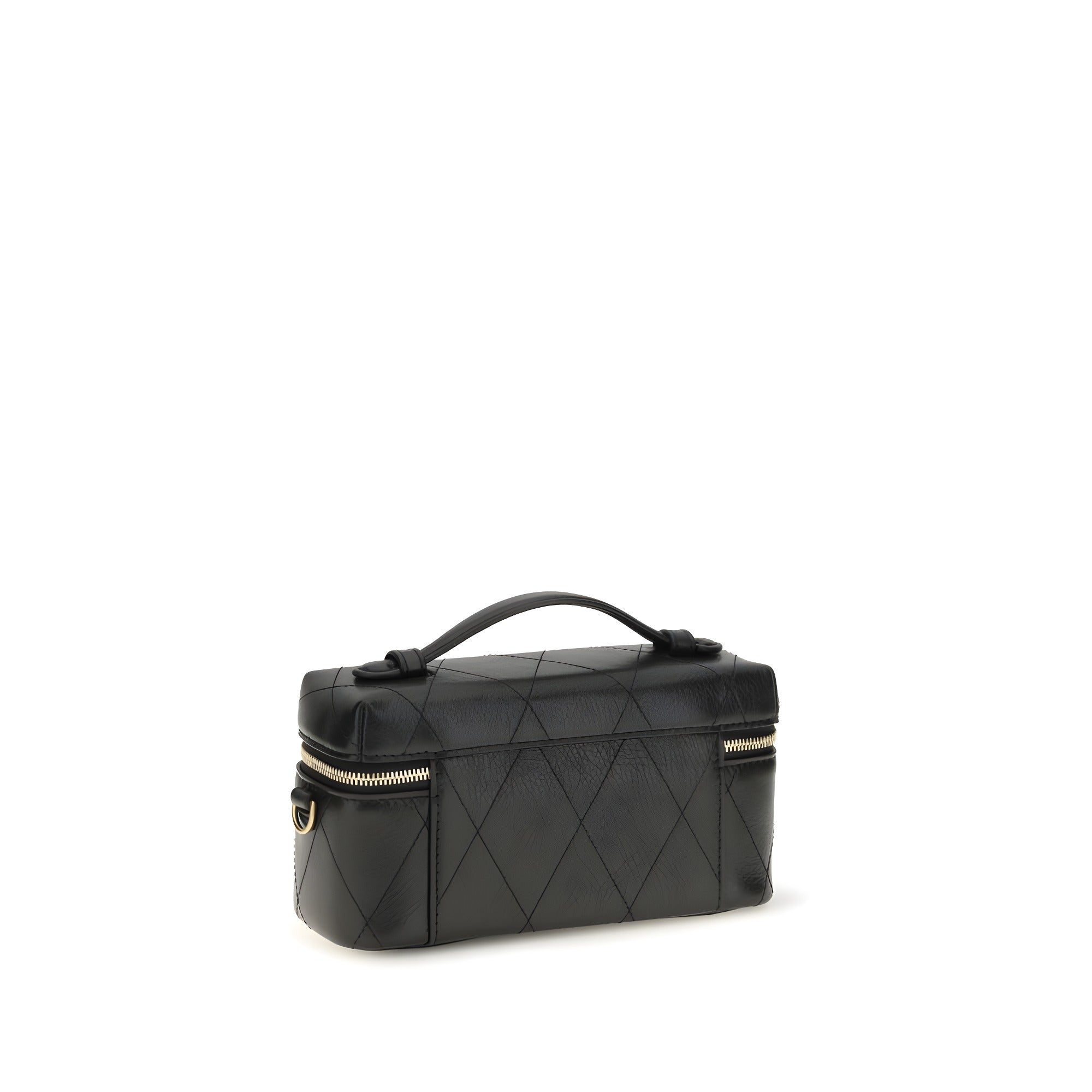 Tory Burch Black Calf Leather Beauty Case