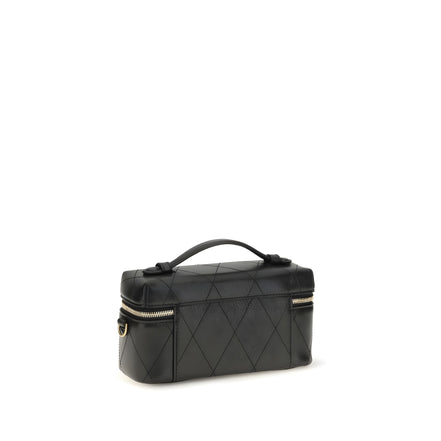 Tory Burch Black Calf Leather Beauty Case