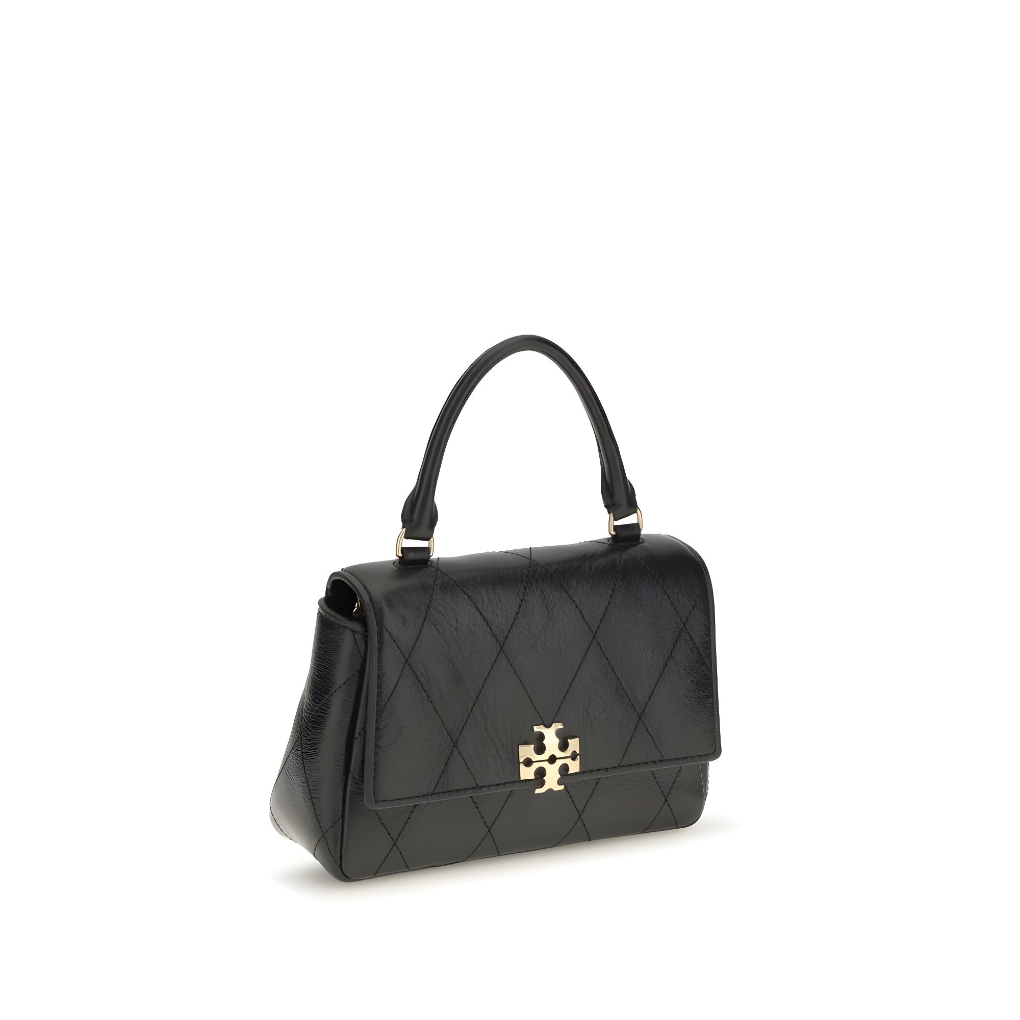 Tory Burch Black Calf Leather Bos Taurus Wallet