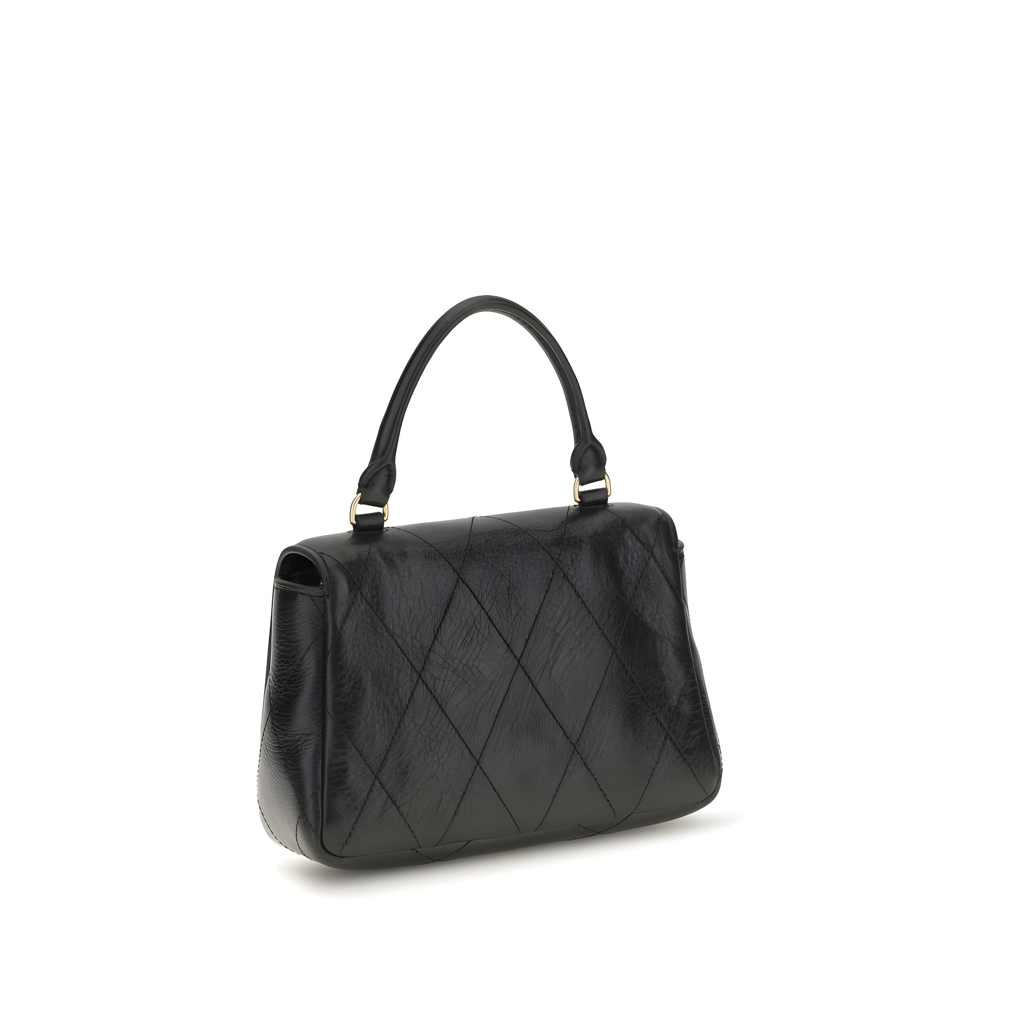 Tory Burch Black Calf Leather Bos Taurus Wallet