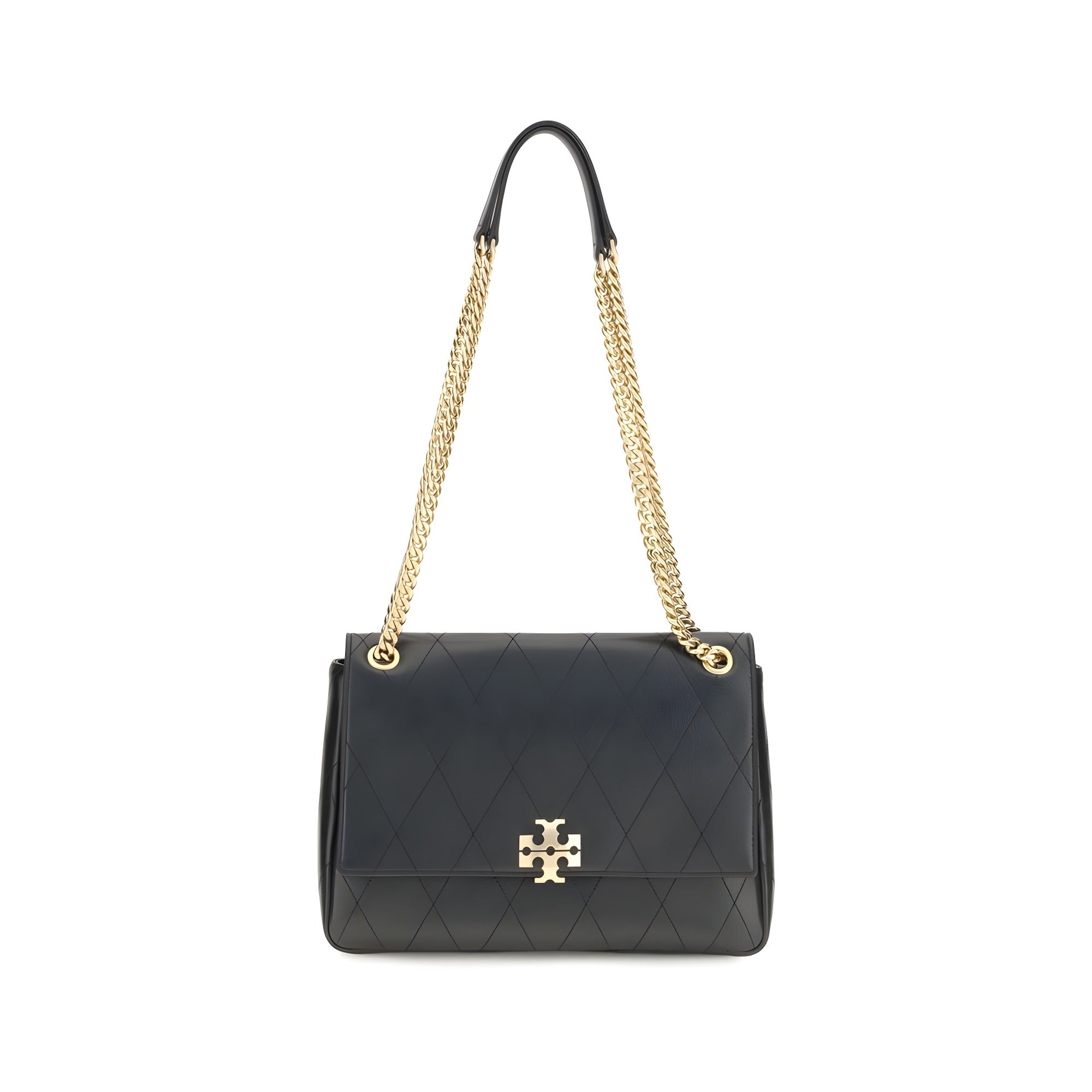 Tory Burch Black Calf Leather Shoulder Bag