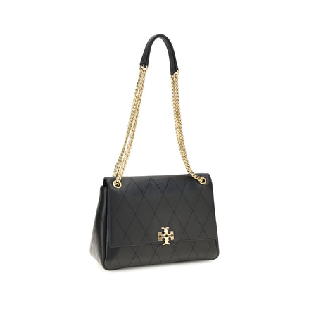 Tory Burch Black Calf Leather Shoulder Bag