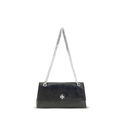 Tory Burch Black Suede Leather Shoulder Bag