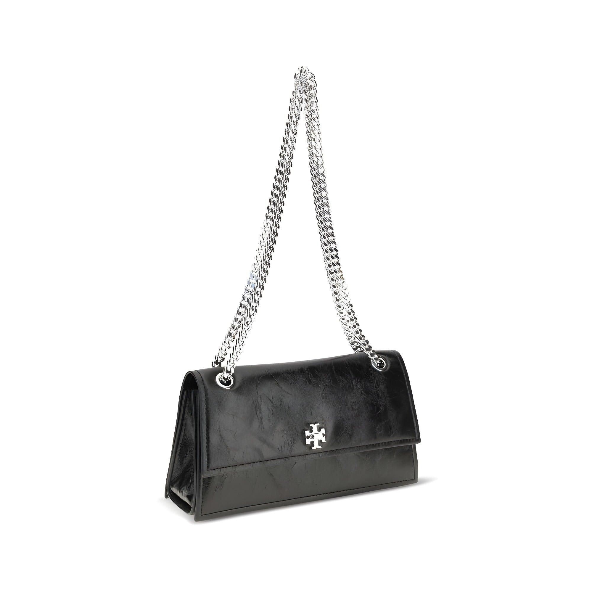 Tory Burch Black Suede Leather Shoulder Bag