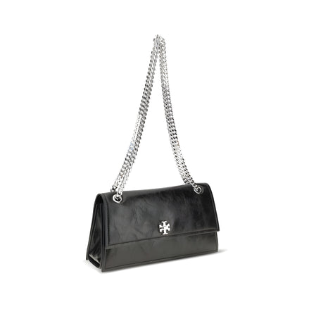 Tory Burch Black Suede Leather Shoulder Bag