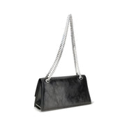 Tory Burch Black Suede Leather Shoulder Bag