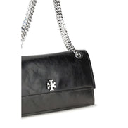 Tory Burch Black Suede Leather Shoulder Bag