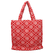 Tory Burch Red Cotton-Like Shoulder Bag