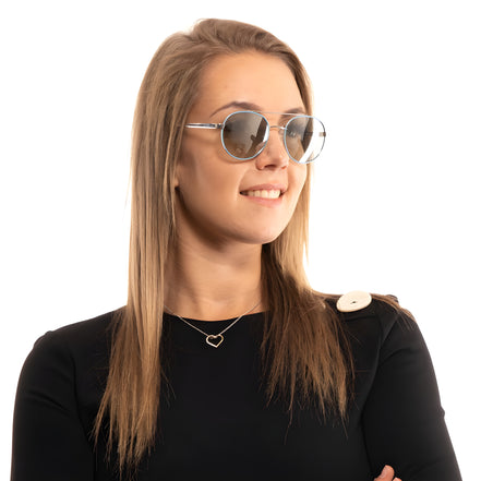 Lunettes de soleil Guess en métal turquoise