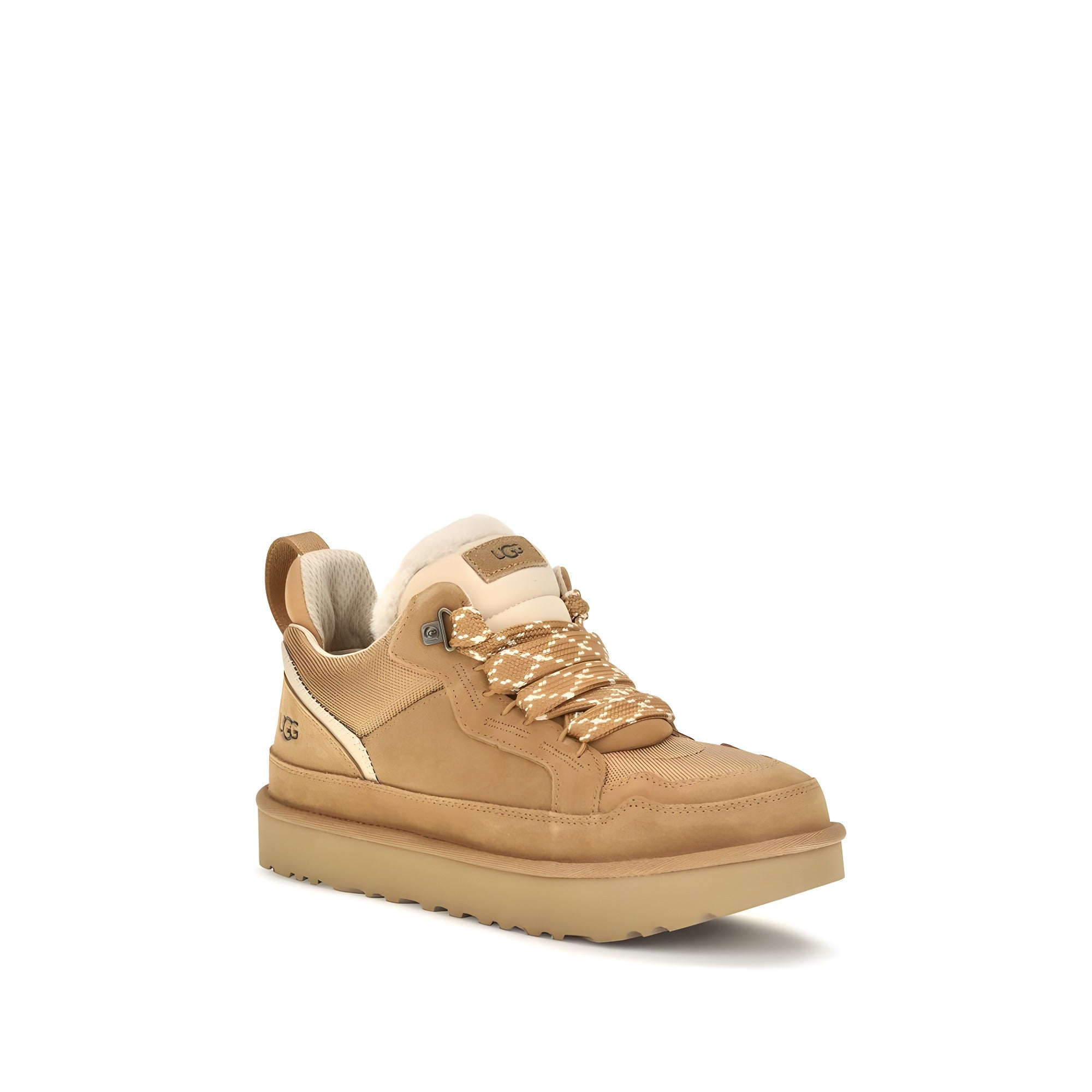 UGG Beige Suede Chunky Sneakers