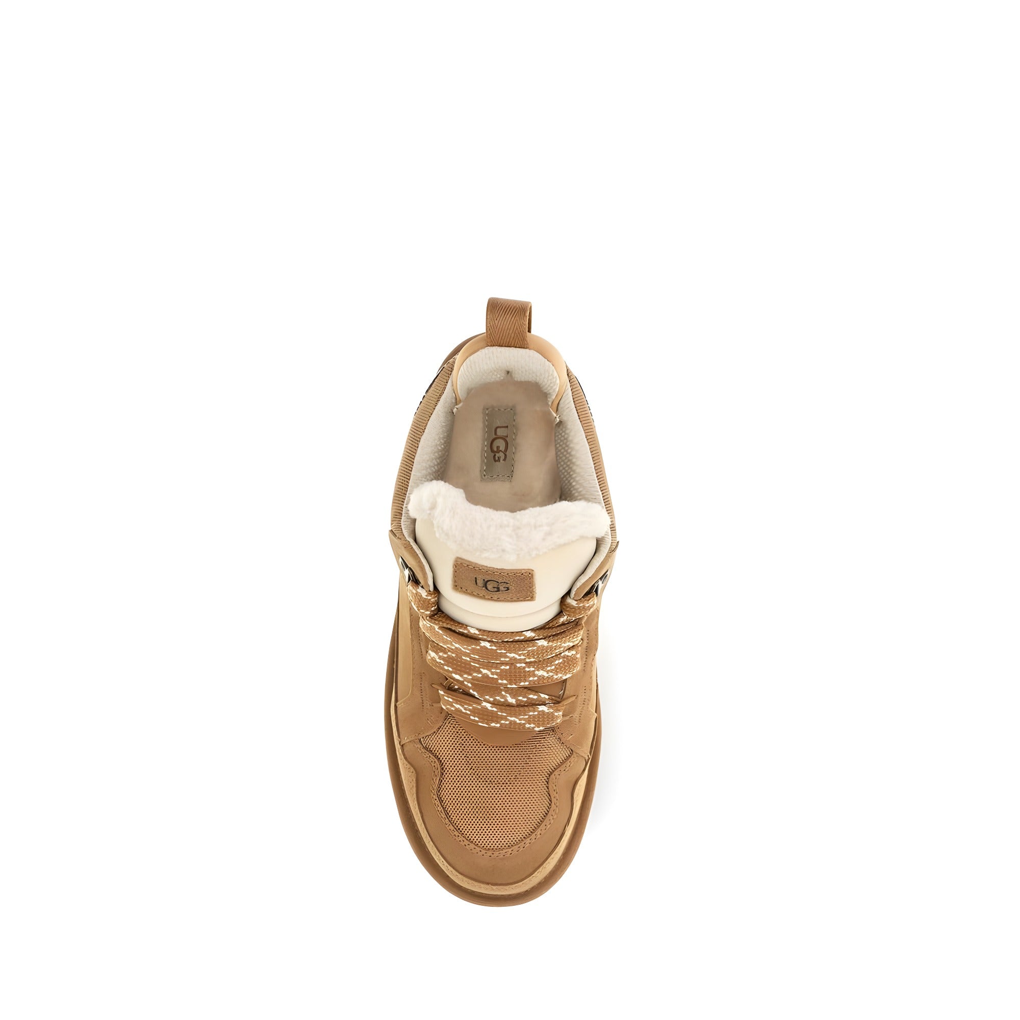 UGG Beige Suede Chunky Sneakers