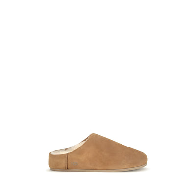 UGG Beige Leather Mules