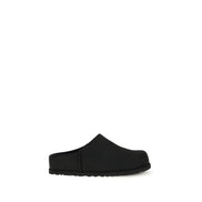 UGG Black Calf Leather Mules