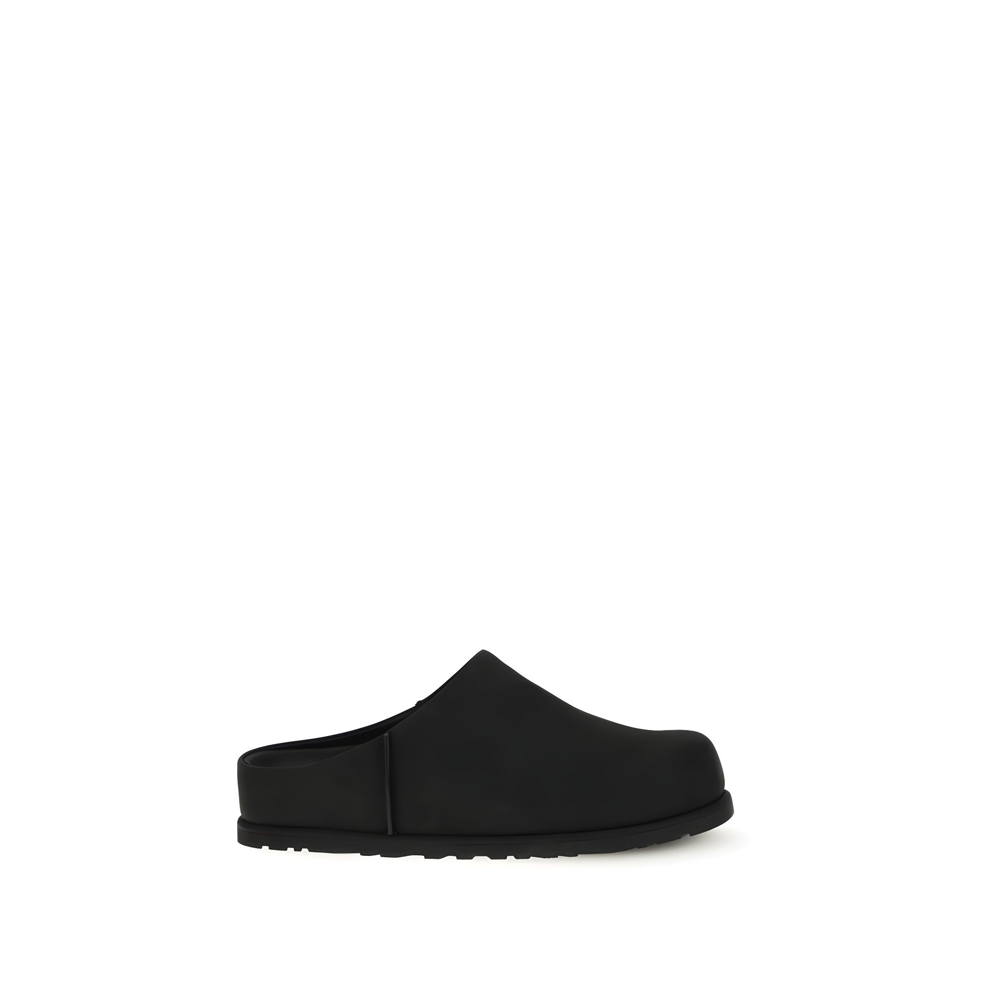 UGG Black Calf Leather Mules