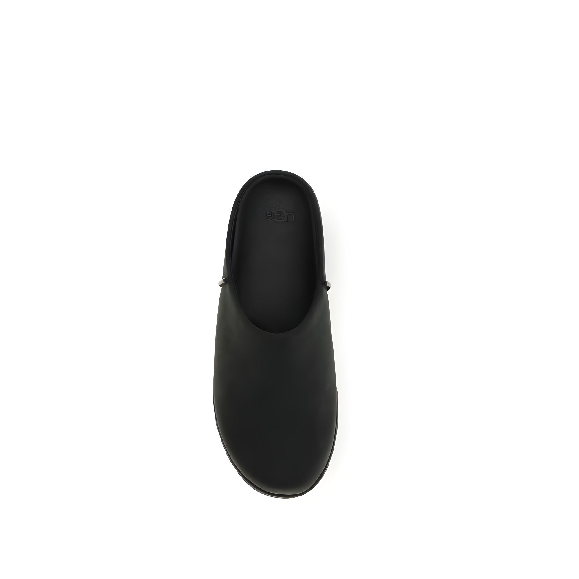 UGG Black Calf Leather Mules