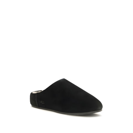 UGG Black Leather Mules