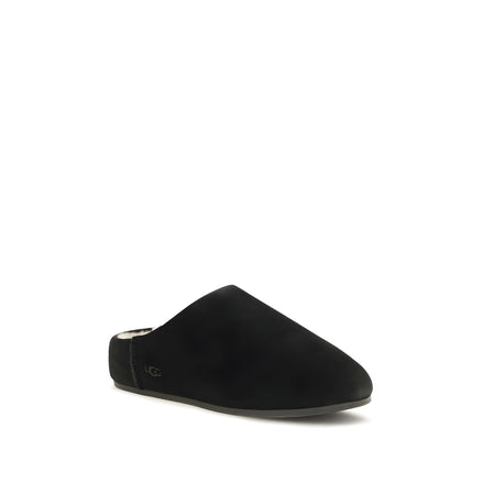 UGG Black Leather Mules