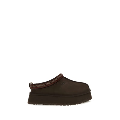 UGG Brown Suede Leather Mules