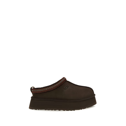 UGG Brown Suede Leather Mules