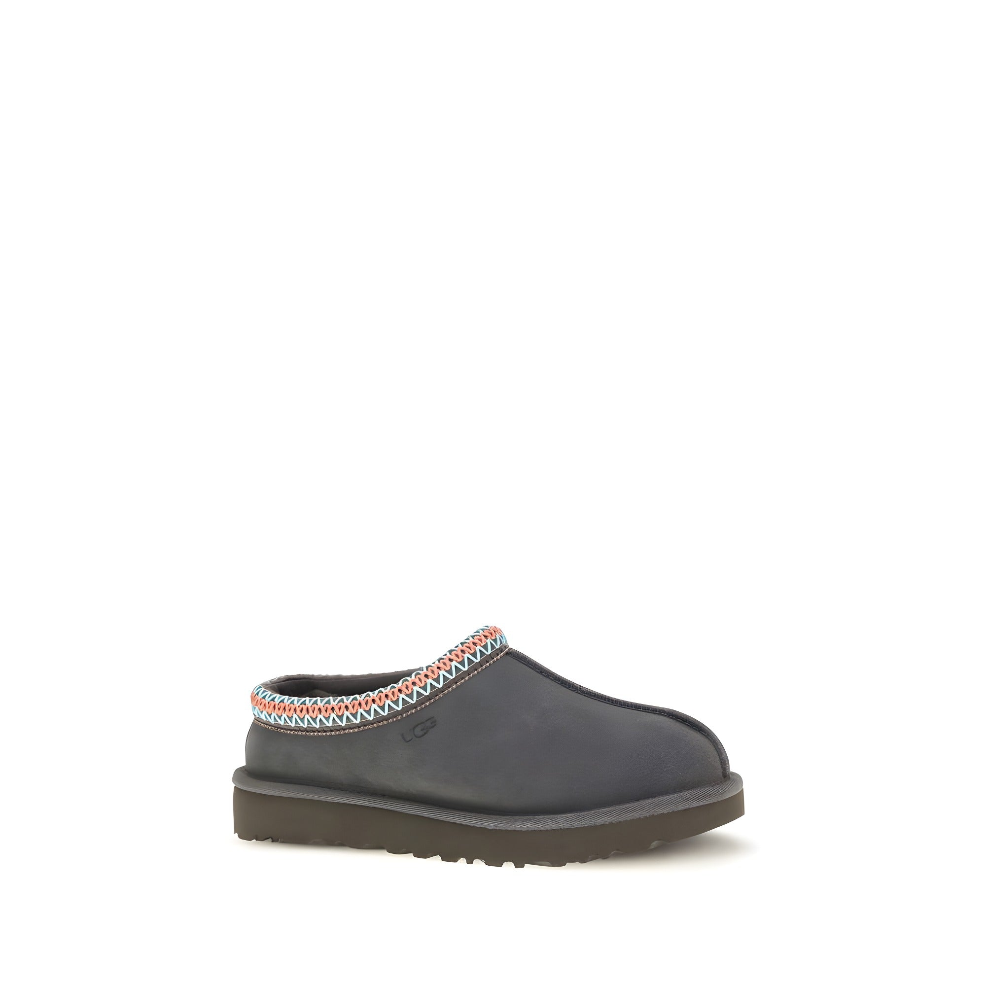 UGG Gray Leather Mules