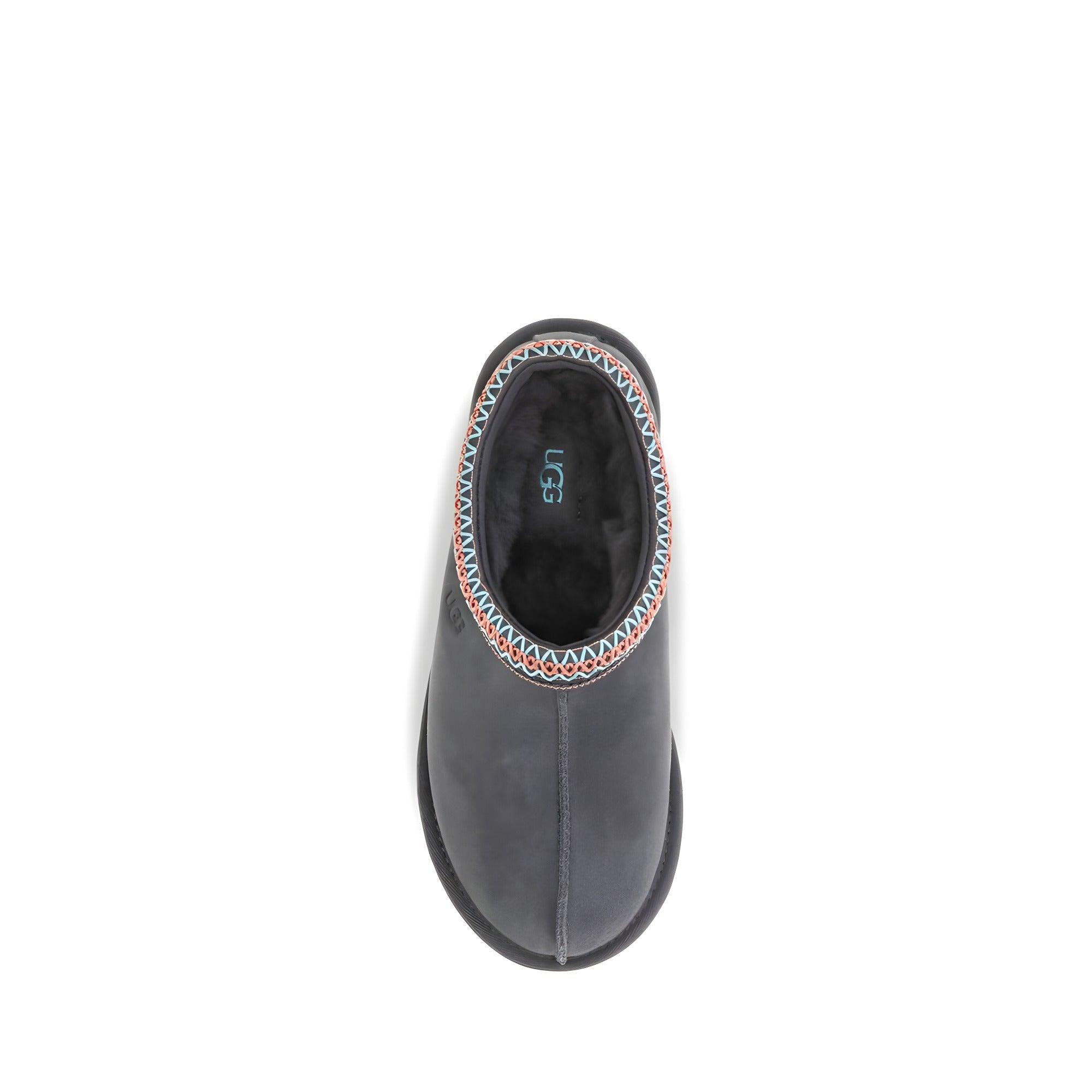 UGG Gray Leather Mules