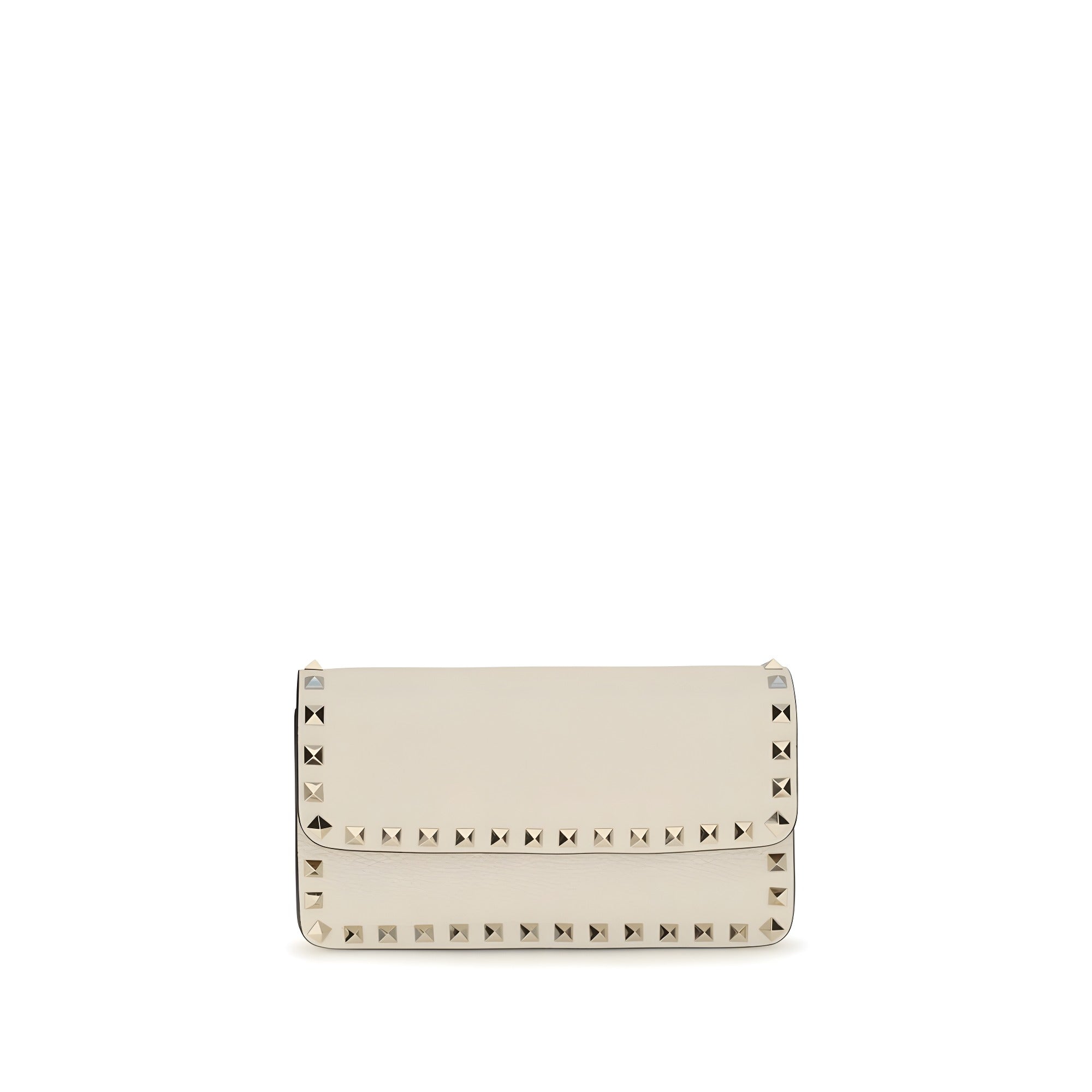 Valentino Garavani Beige Calf Leather Wallet