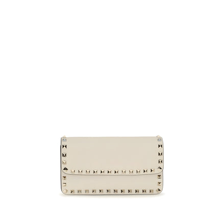 Valentino Garavani Beige Calf Leather Wallet