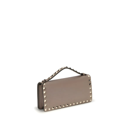 Valentino Garavani Beige Calf Leather Wallet