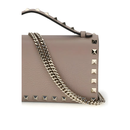 Valentino Garavani Beige Calf Leather Wallet