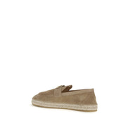 Valentino Garavani Beige Calf Leather Espadrilles