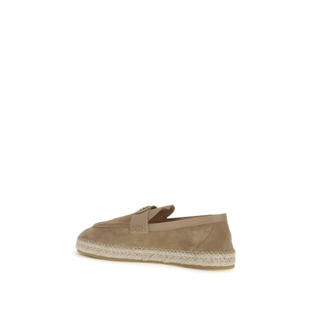 Valentino Garavani Beige Calf Leather Espadrilles
